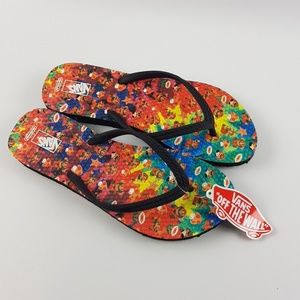 nintendo vans flip flops